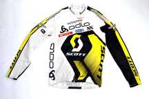 Zawodnicza bluza rowerowa Odlo dla Scott rozpinana poliester 100 % M
