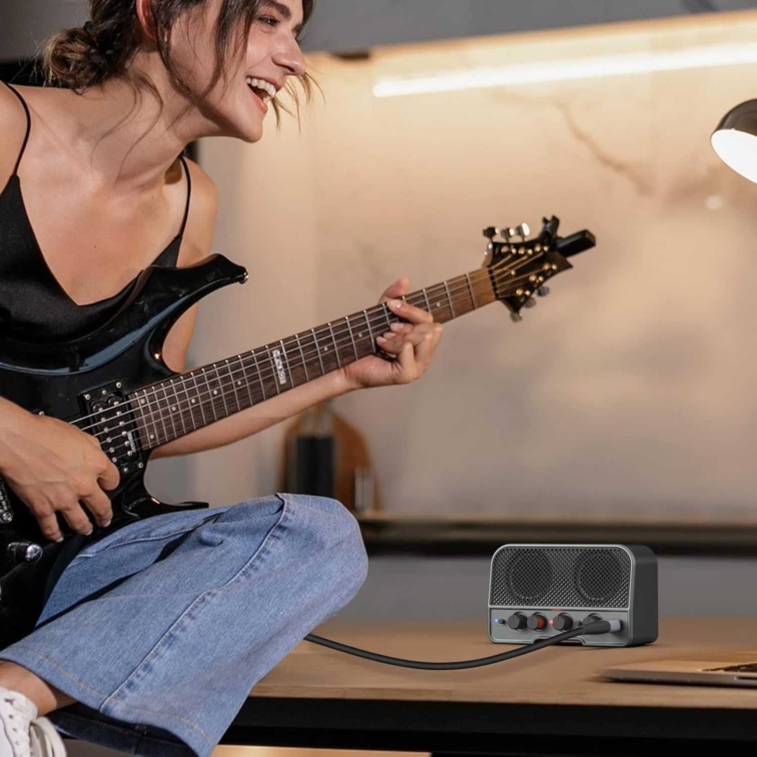 Комбопідсилювач для електрогітари LEKATO JA-02 II, Bluetooth, 5 ват