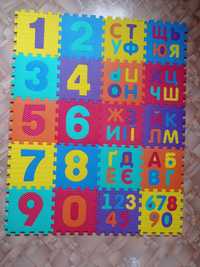 Дитячий килимок пазли є 6 наборів - 60 шт.
