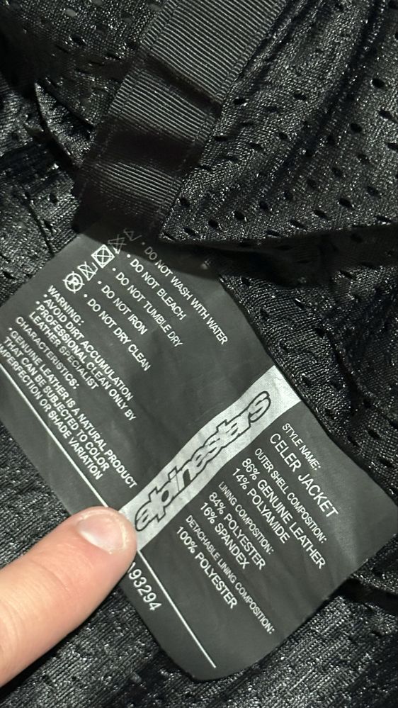 Casaco Alpinestars Em Pele Novo