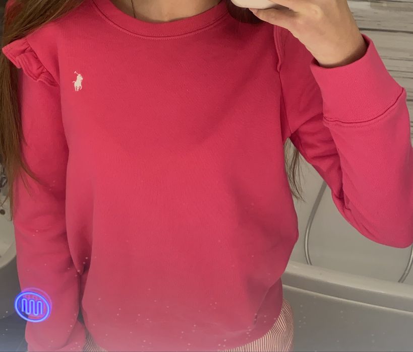 Рожевиф світшот Ralph Lauren Дитячий розмір 12-14 р ідеально на XS-S