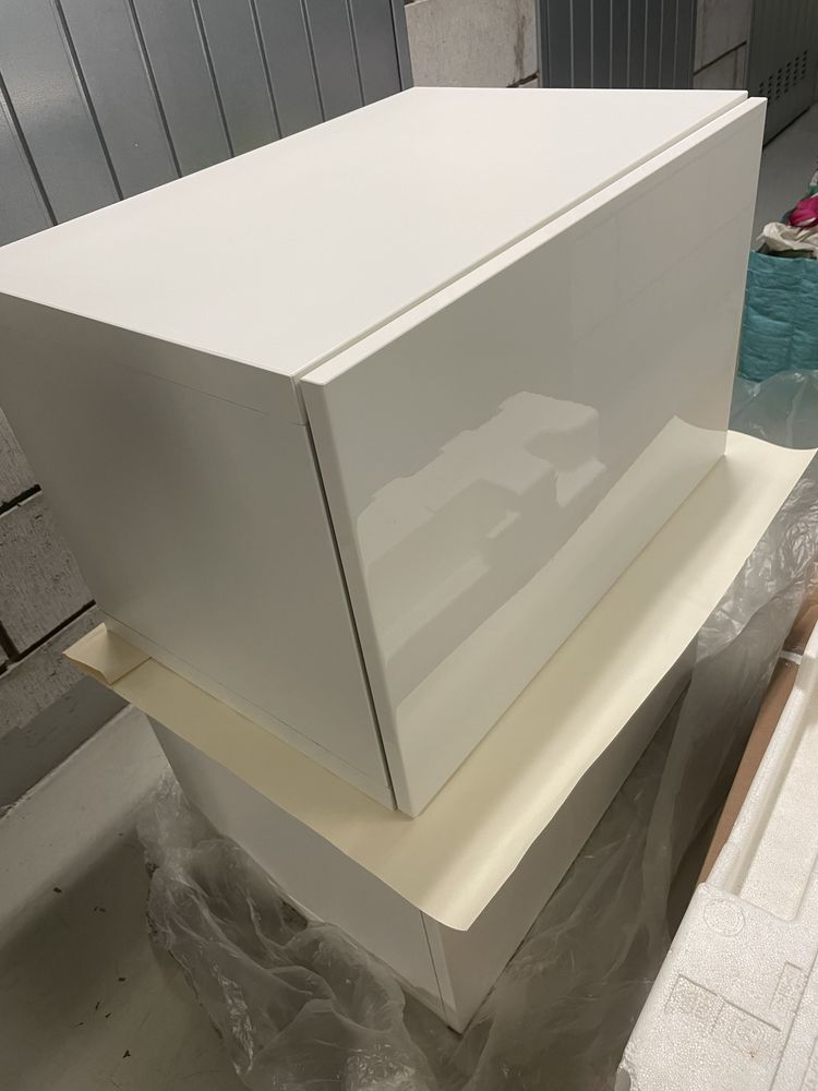 Szafka Besta Ikea bialy połysk