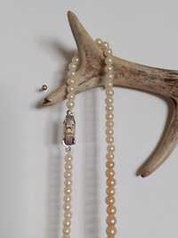 Sztuczne perły naszyjnik kolia prl vintage