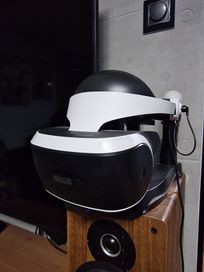 Playstation VR z pistoletem, grami move oraz podstawką