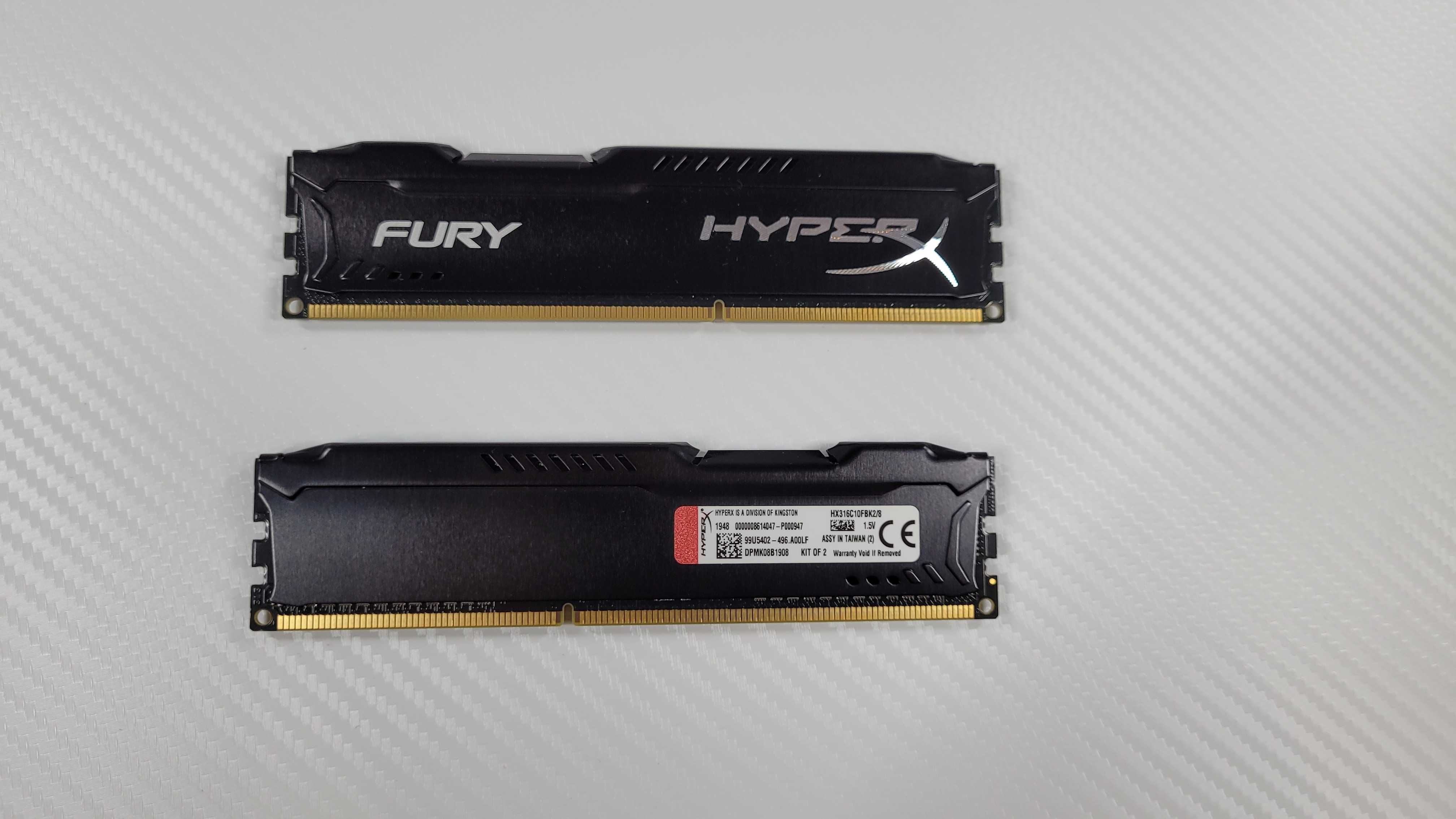 RAM DDR3 8GB HyperX FURY 1600MHz HX316C10FBK2/8