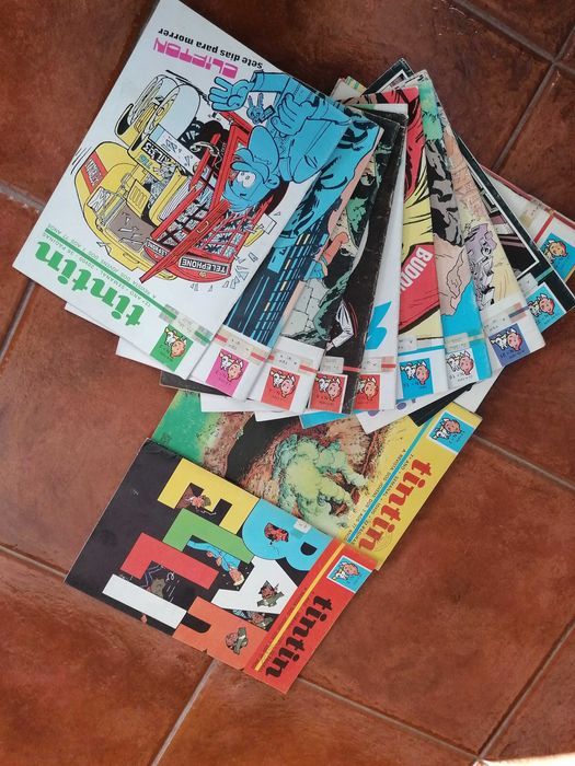Revistas Tintin - Anos 1973, 1974, 1977, 1979 e 1981