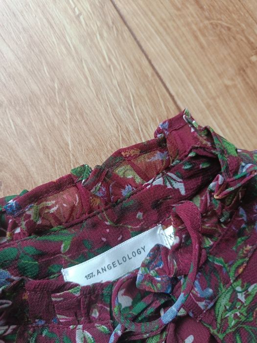 XS/S 157 Angelology koszula bluzka damska w kwiaty elegancka