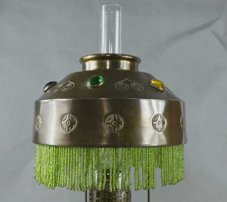 Lampa naftowa PARYŻANKA brenner HS kominek kryształki