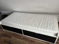Łóżko 90x200 Ikea LUROY+materac Bed Black White