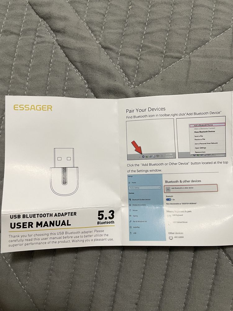 Essager USB Bluetooth 5.3 адаптер
