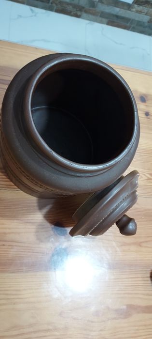 Vaso em barro decorado