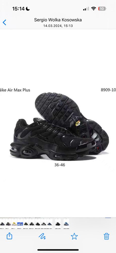 Nowe męskie buty Nike Air Max Plus 40-46