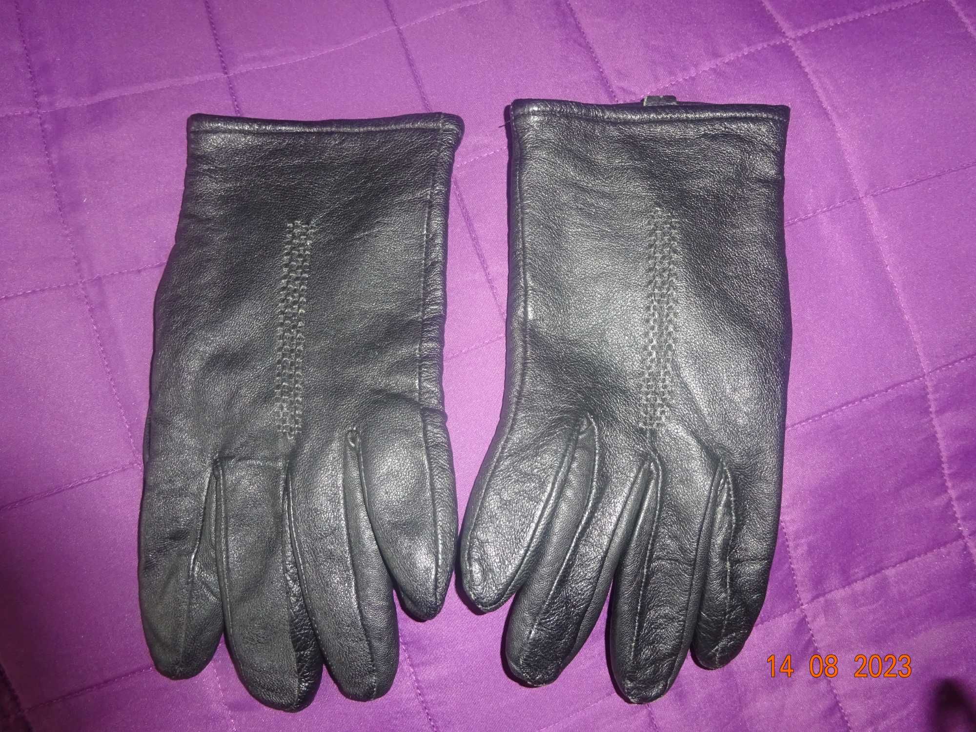 Rękawiczki skórzane męskie