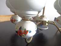 Lampa ceramiczna pięcioramienna