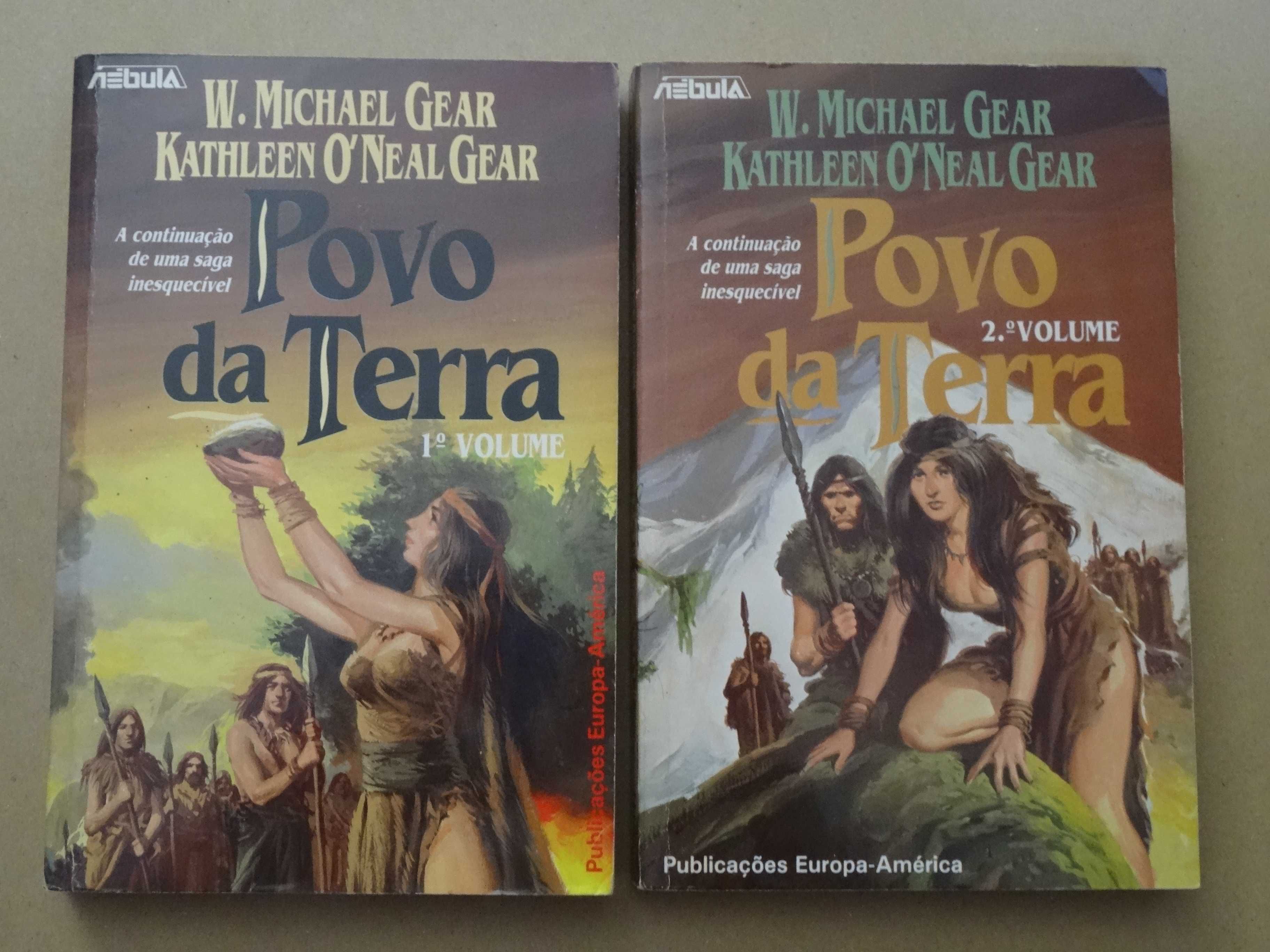 Povo da Terra de W. Michael Gear e Kathleen O' Neal Gear - 2 Volumes