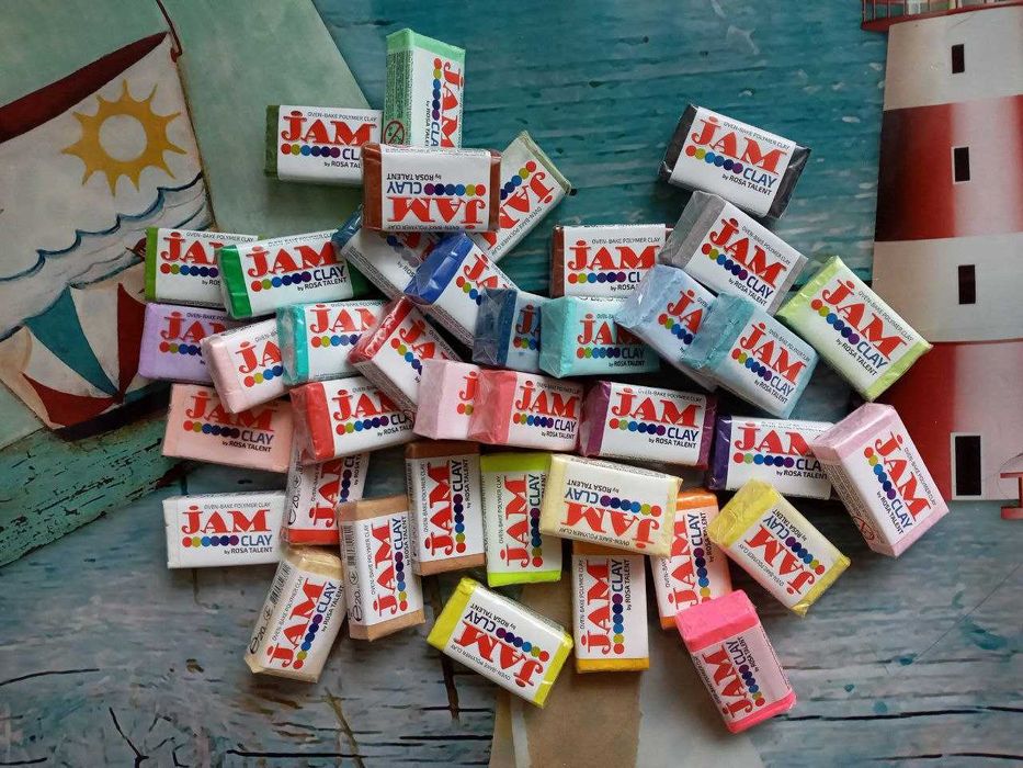 Полимерная глина Jam Clay 39 оттенков стеки полімерна пластика стекі