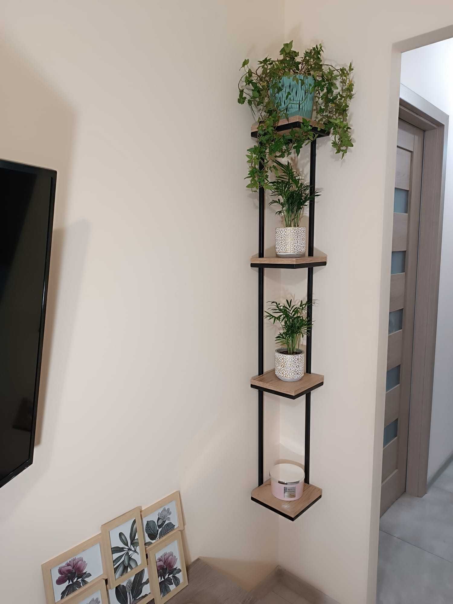 Narożny Kwietnik Na Ścianę Loft Kwietnik Metalow