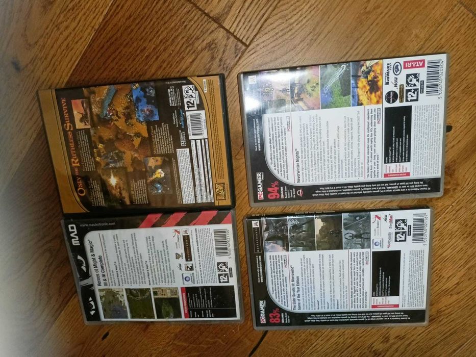 Pudełka lub niekompletne gry: Never Winter Nights, Morrowind, Warcraft