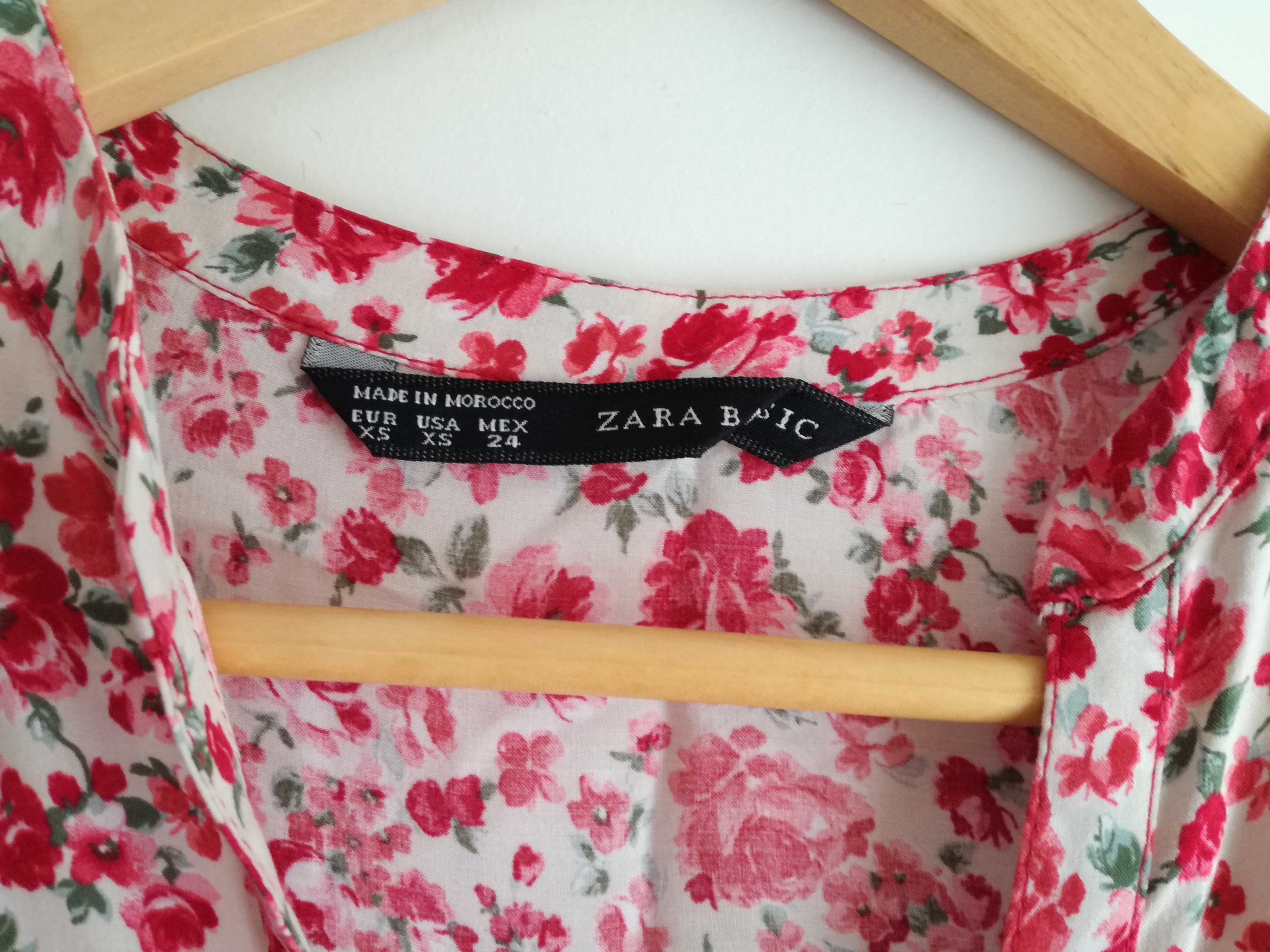 Túnica estampado floral Tam.XS da Zara