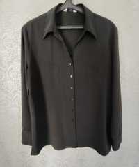 Рубашка чёрная базовая; сорочка чорна базова