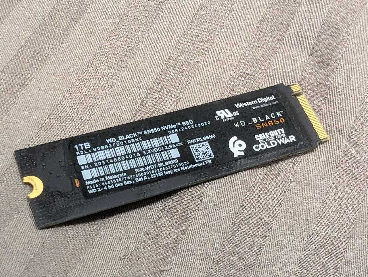 SSD Western Digital Black SN850 1TB  PCIe 4.0 x4