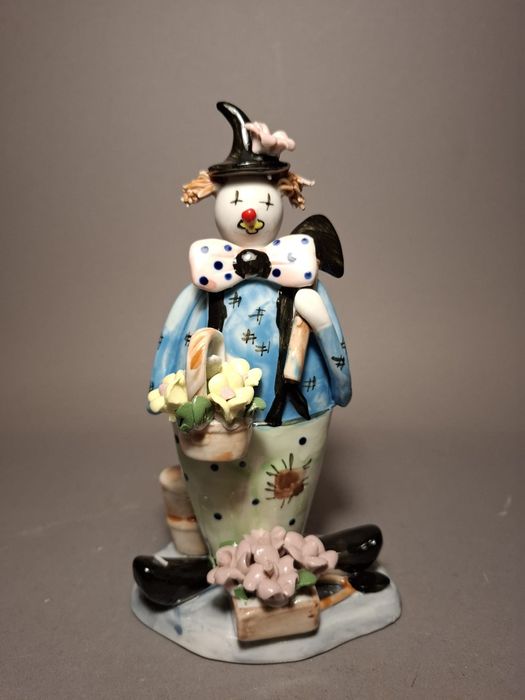 Figurka klauna ceramika