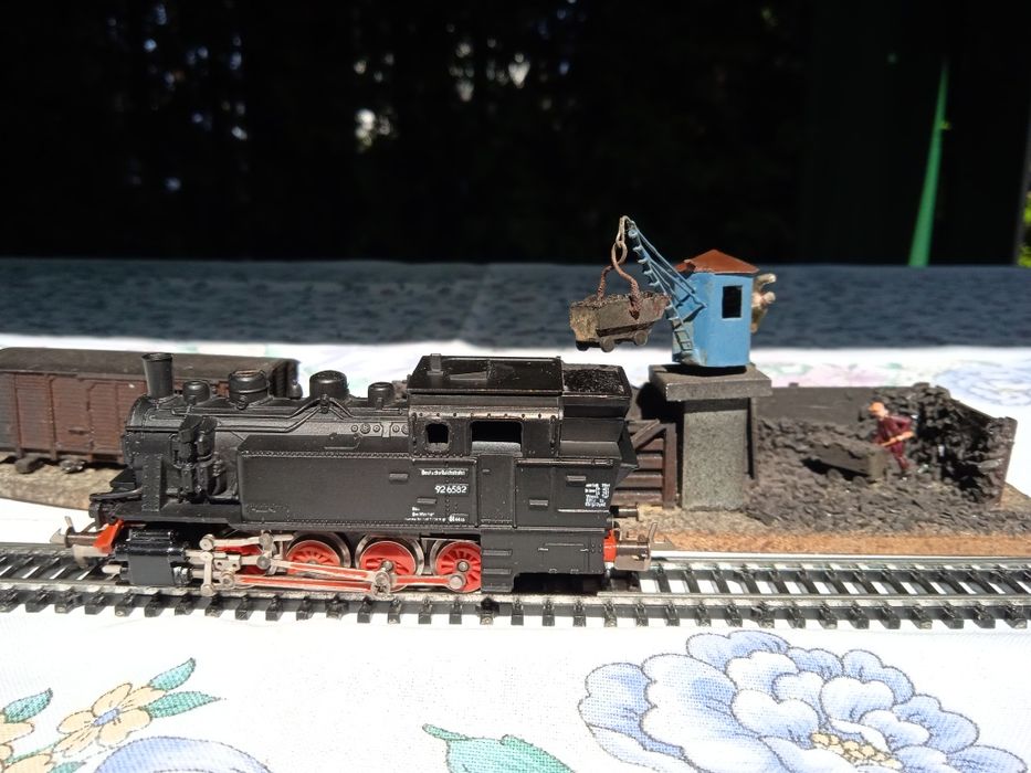 Kolejka TT - diorama punkt nawęglania parowozów Temoś Piko BTTB Zeuke.