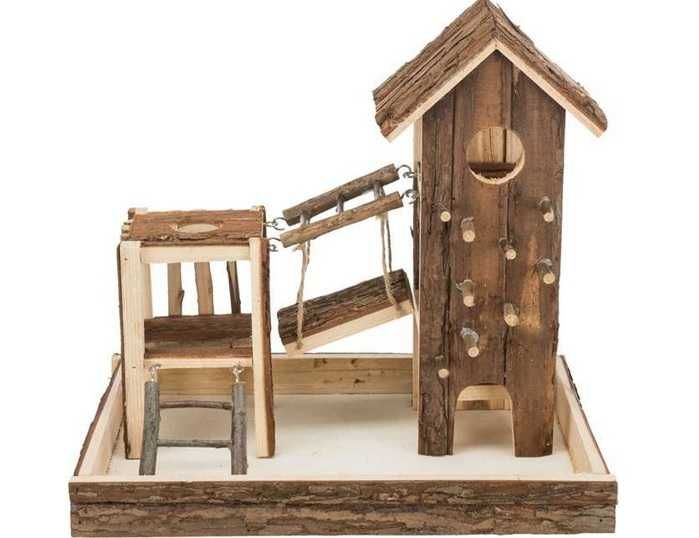 Drewniany plac zabaw Trixie dla myszy i chomików NOWY