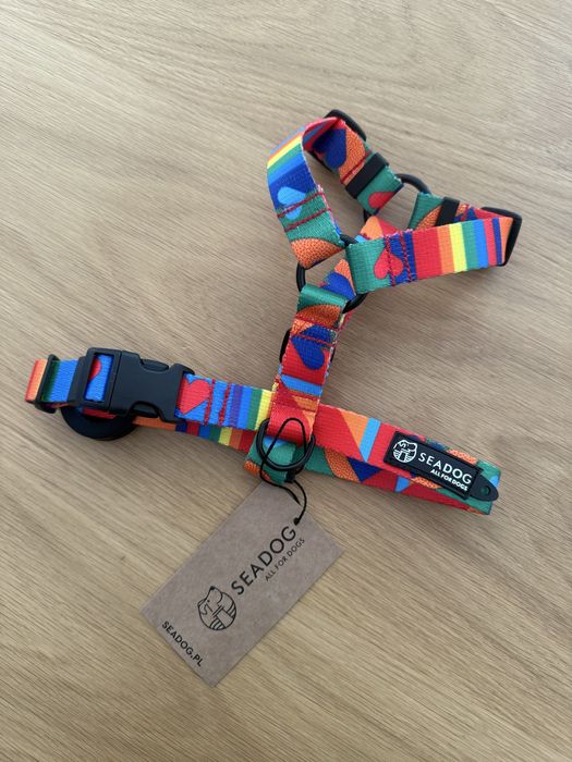 Szelki dla psa Guard Seadog tęczowe XS