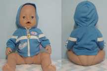 Baby born ubranko niebieska bluza dla lalki 43 cm