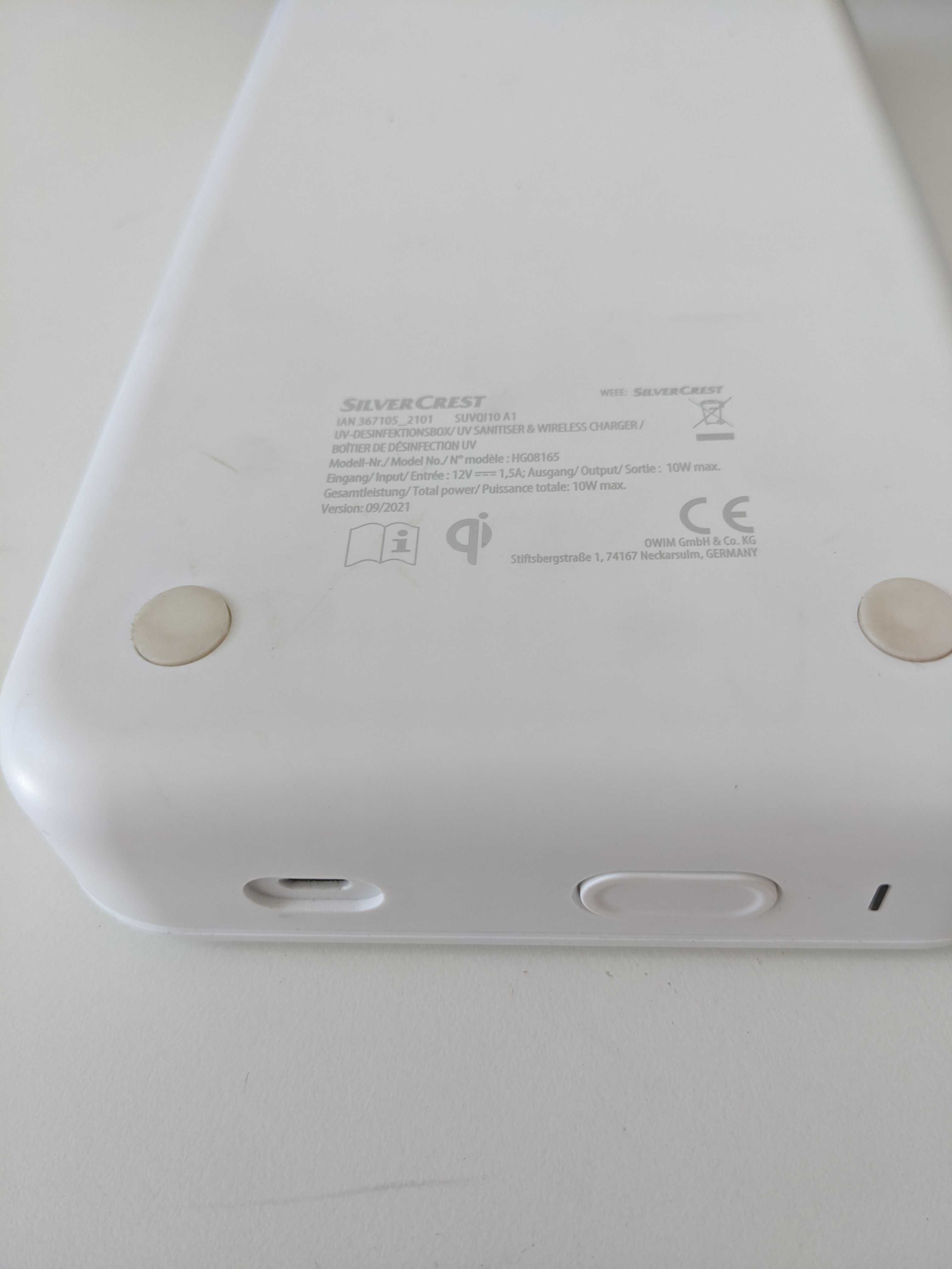 Ładowarka indukcyjna i sterylizator UV SilverCrest