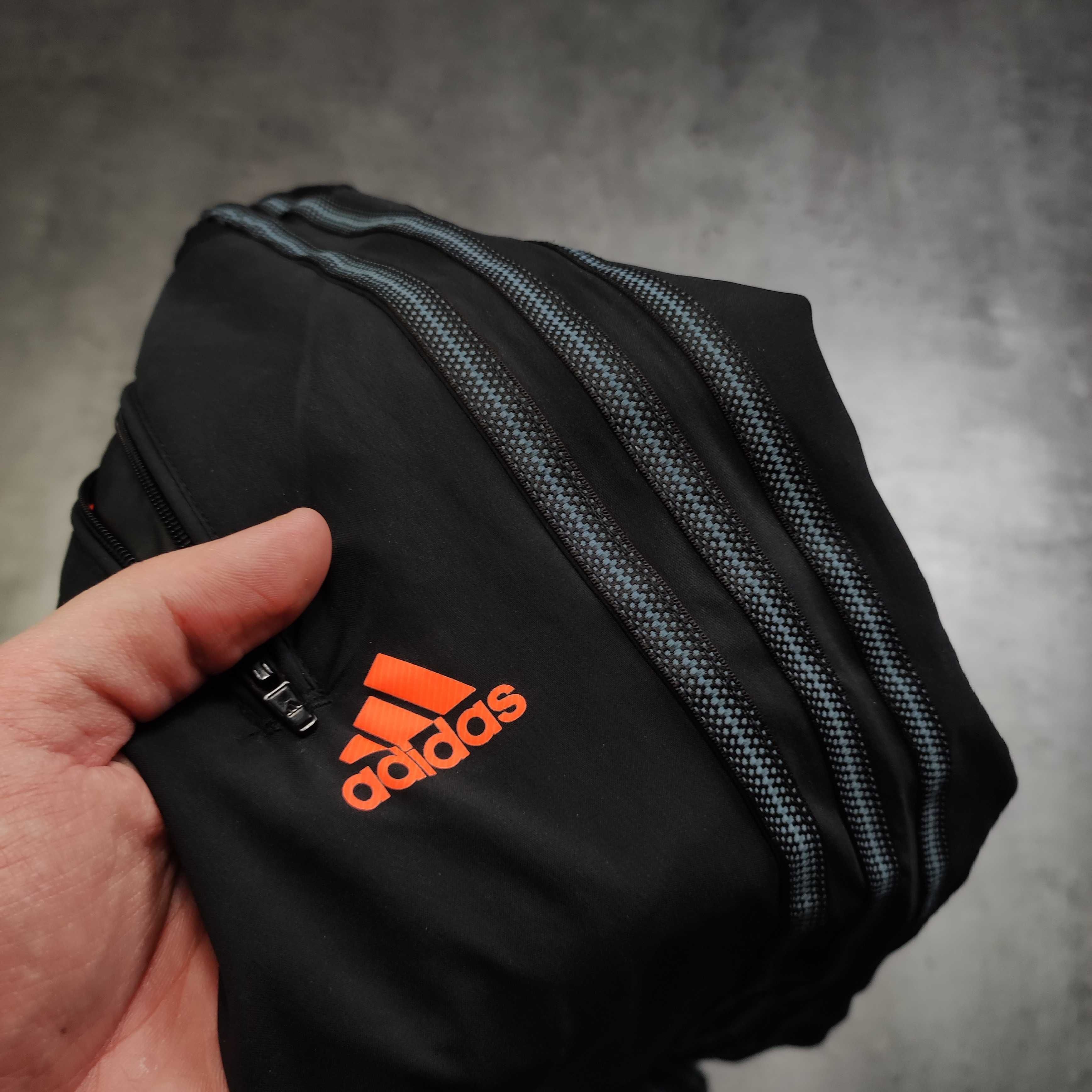 MĘSKIE Dresy Sportowe Spodnie Trekking 3 Paski Kieszenie Adidas Logo