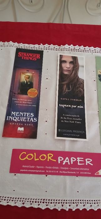 Marcadores de livros, novos