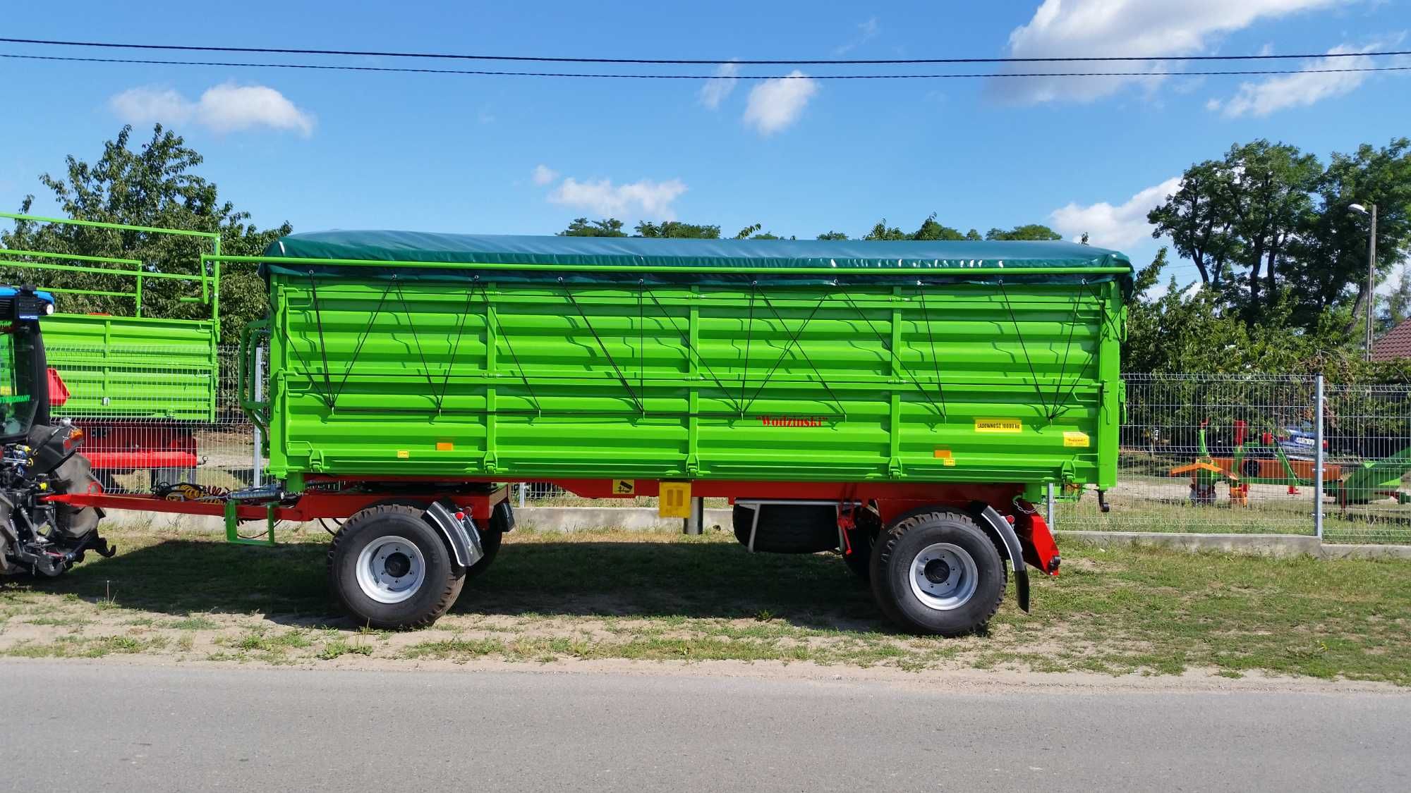 Przyczepa Rolnicza 6-8-10 ton Wodziński Producent Warka dwuosiowa