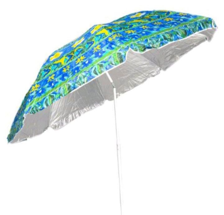 Зонт пляжный 2 - 2.2 м с регулировкой и наклоном большой много цветов