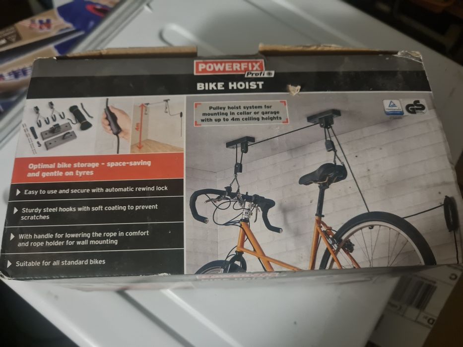 Wieszak rowerowy podsufitowy Powerfix nowy