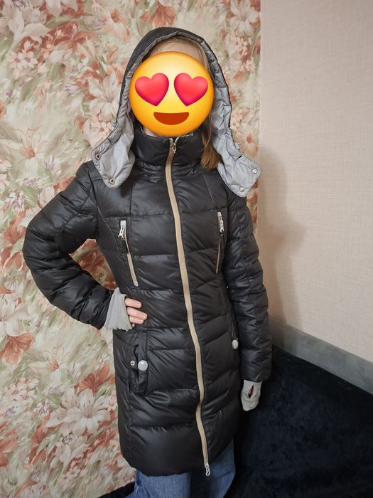 Зимовий пуховик на дівчинку підлітка