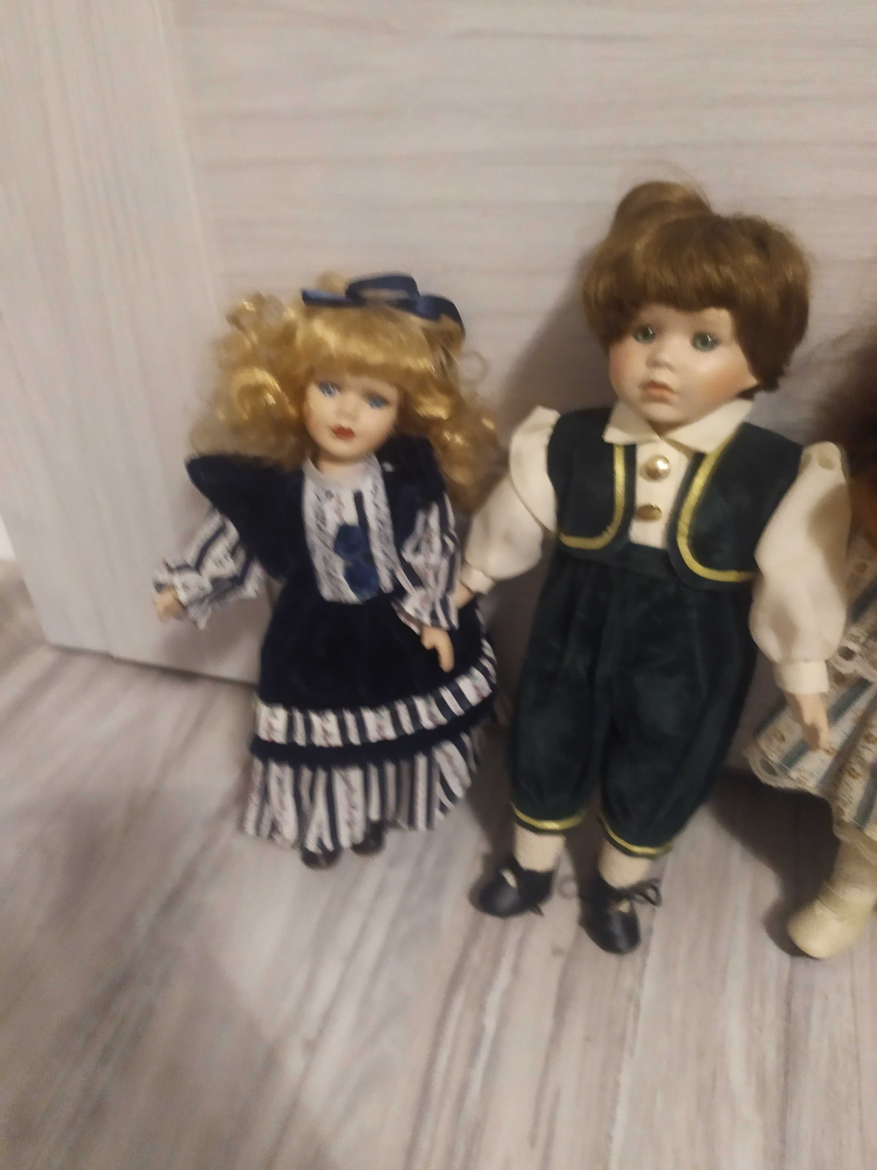 Piękne 4 lalki porcelanowe śliczne okazja