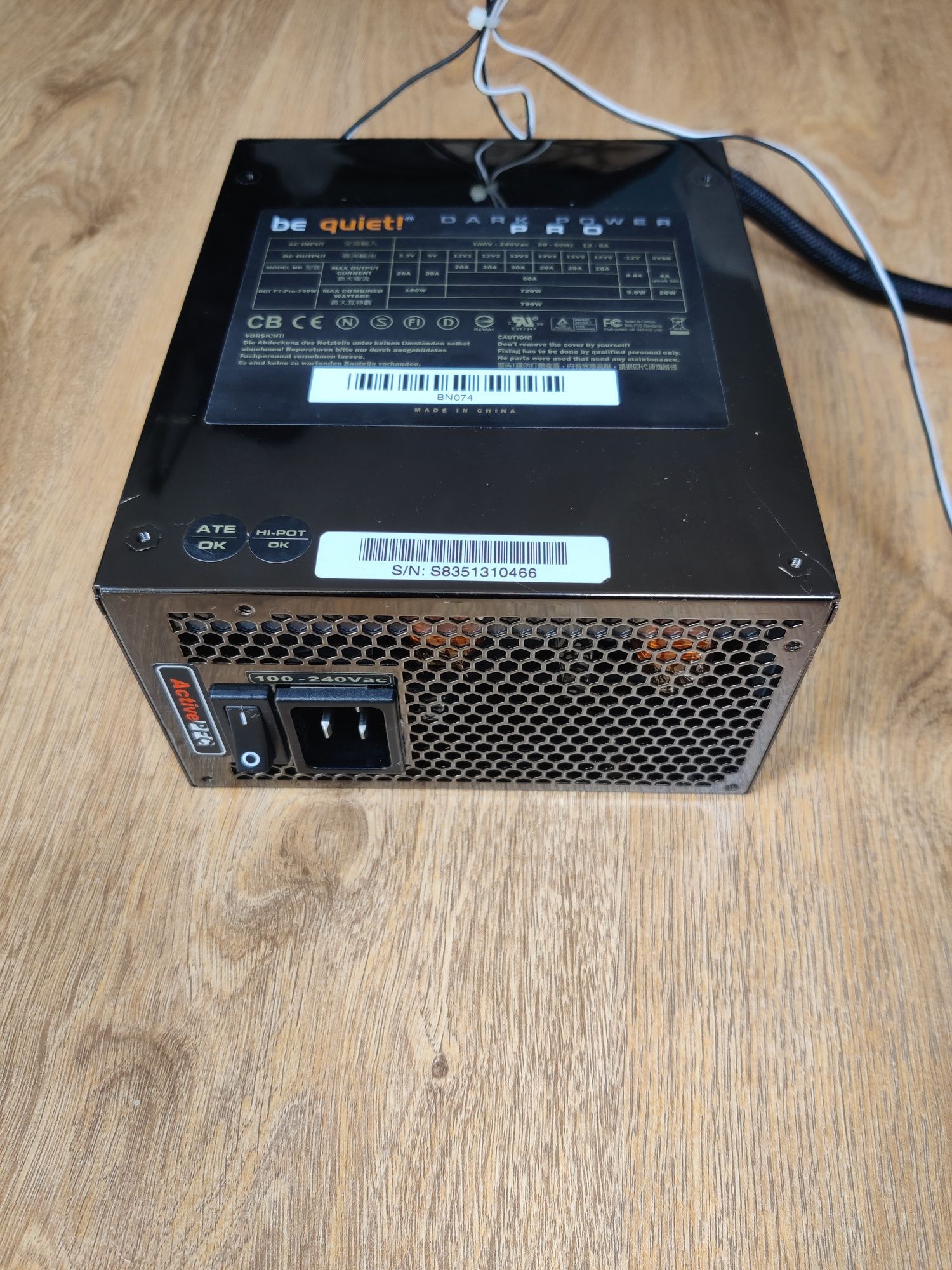 Zasilacz be quiet! Dark Power PRO BQT P9-850W, 80plus GOLD, 4xPCIe