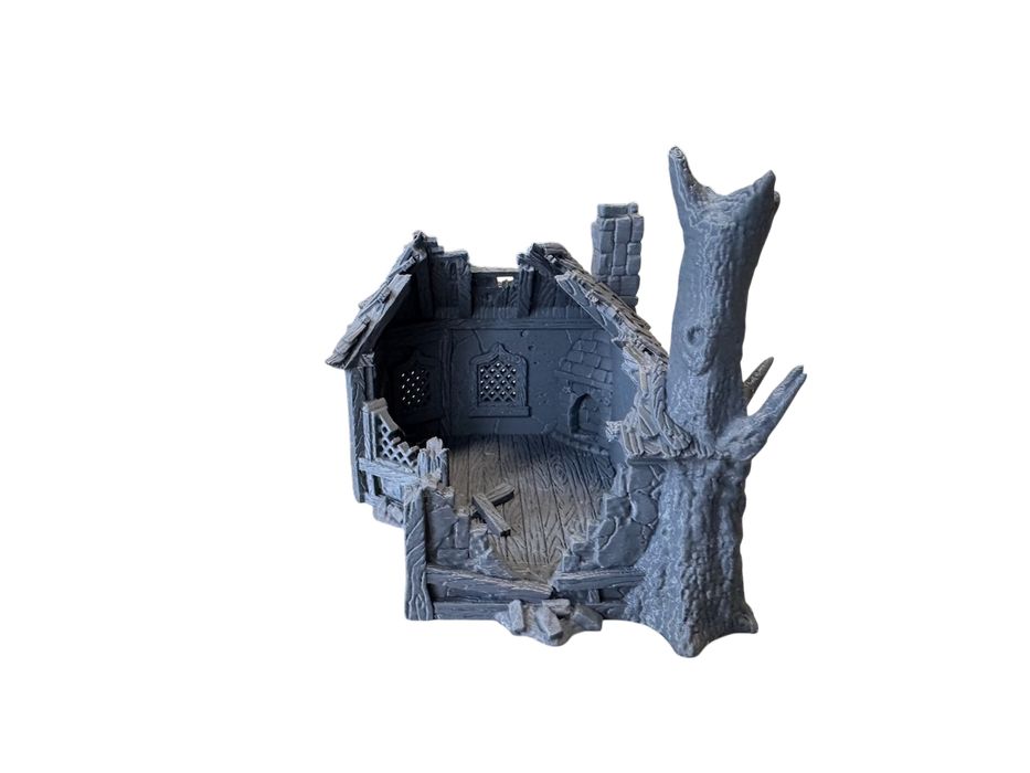 Zrujnowana chata alchemika, druk 3D do gier bitewnych