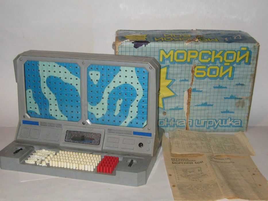 Игра  Морской бой электронная игрушка про-во СССР
