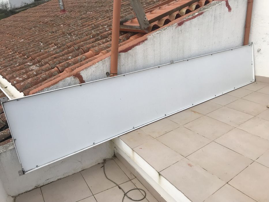 Placa em Aço Lacado para fachada / publicidade de loja