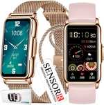 Elegancki Zegarek Damski SMARTWATCH SMARTBAND SENSORR Na Bransolecie