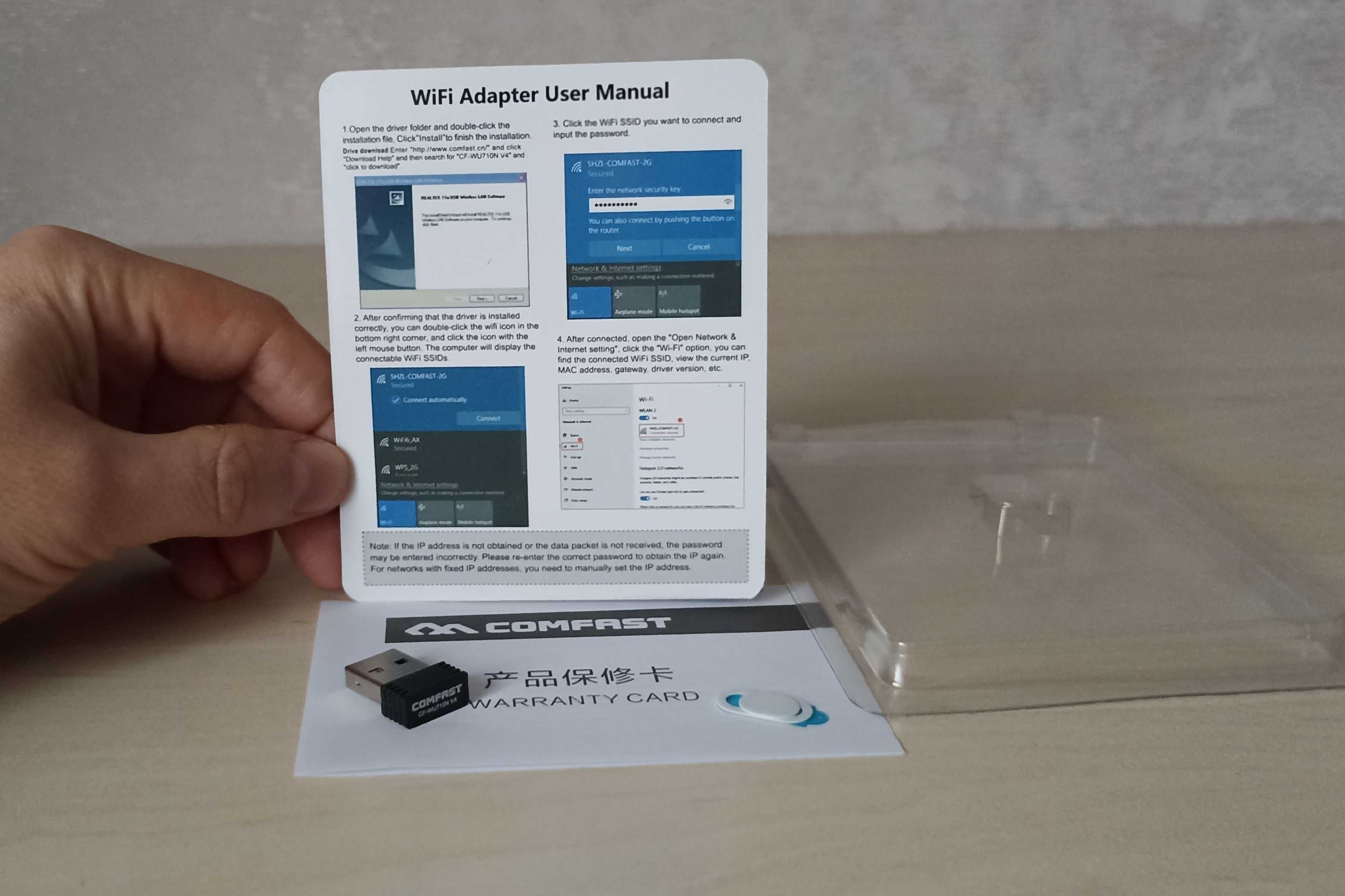 Мини USB WiFi адаптер 2.4 GHz Comfast + ШТОРКА для Камеры Ноутбука