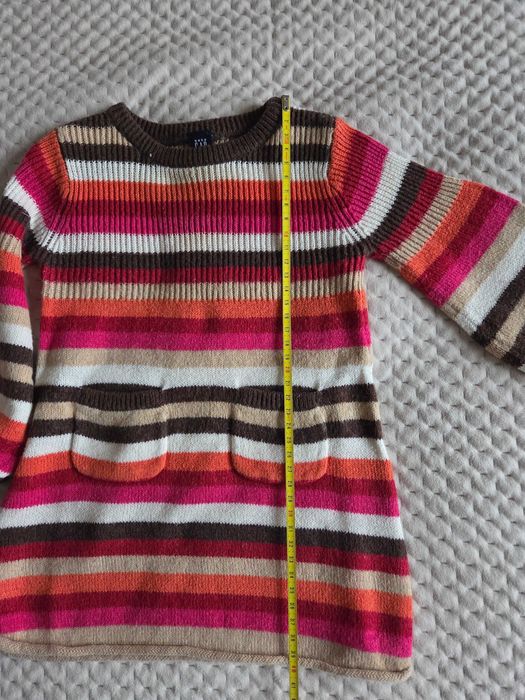 Sukienka sweterkowa GAP 12-18m dziewczęca.