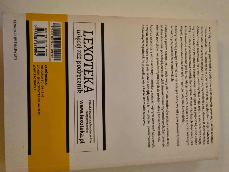 Instytucje i prawo Unii Europejskiej