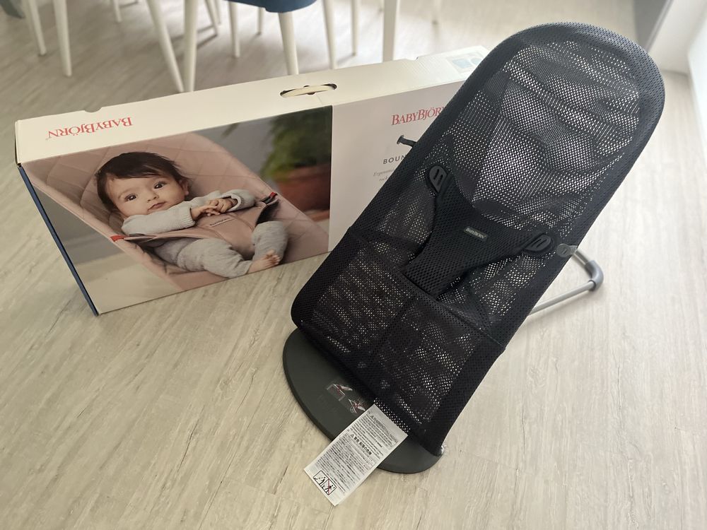 Leżaczek BABYBJORN bliss mesh antracyt NA GWARANCJI