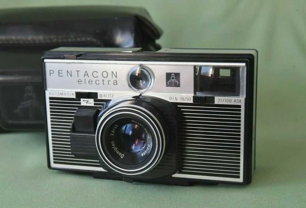 Rzadki Pentacon Electra Automatik z Domiplanem Meyer - Optik 2,8/45mm