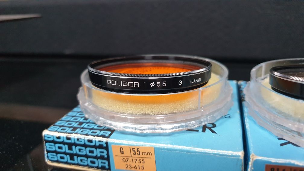 Soligor Filter 55 mm  made in Japan. Filtry fotograficzne.