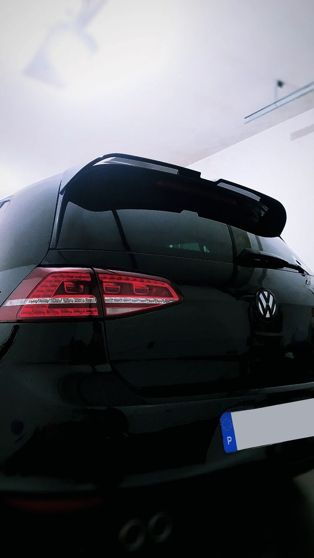 Spoiler Oettinger VW Golf MK7/MK7.5 - preto brilhante - novo
